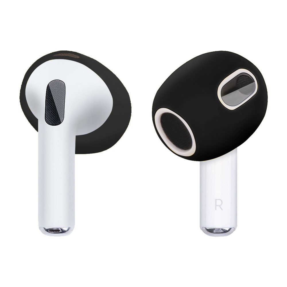 Earpads Silikon Apple AirPods 3 svart - Silikon øreputer