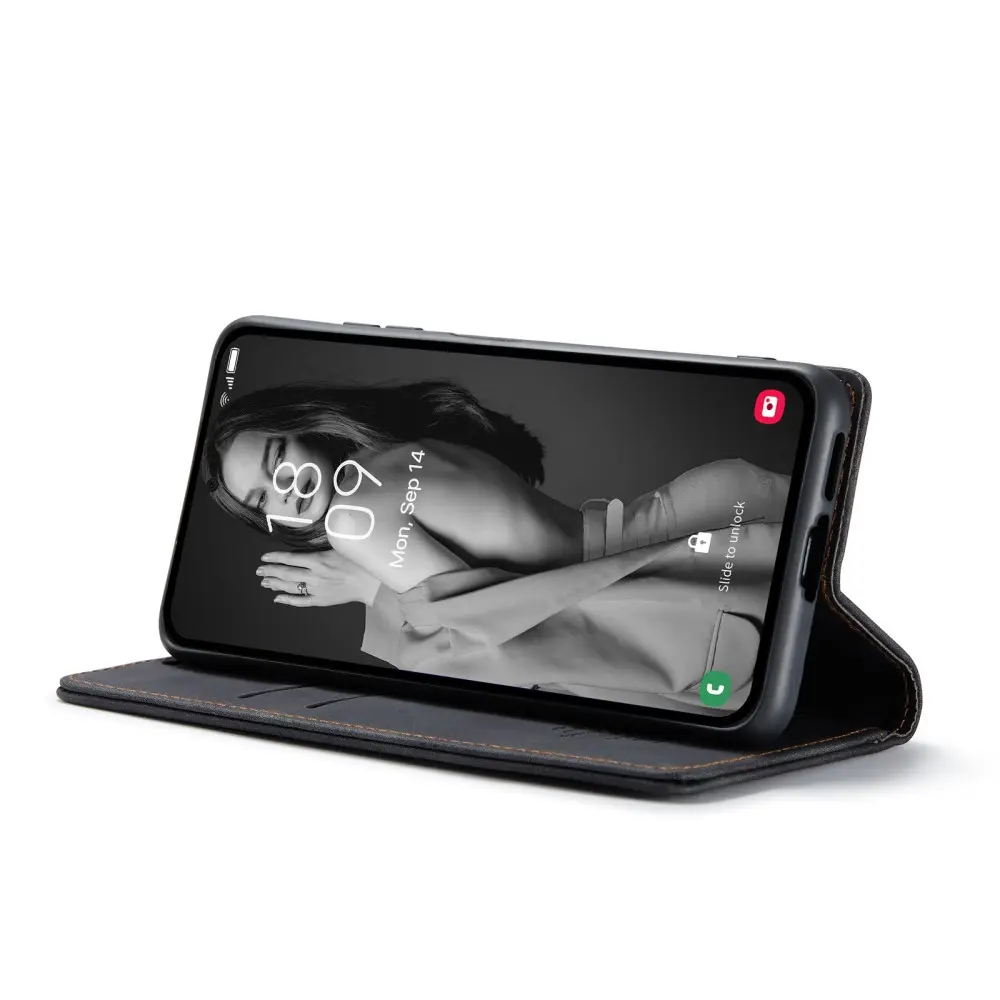 Slim Plånboksfodral Samsung Galaxy A55 Svart