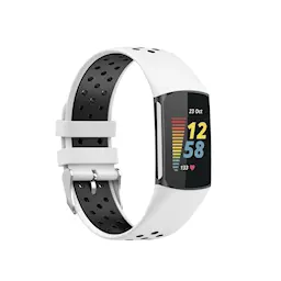 Silikoniranneke Urheilu Fitbit Charge 6 Valkoinen