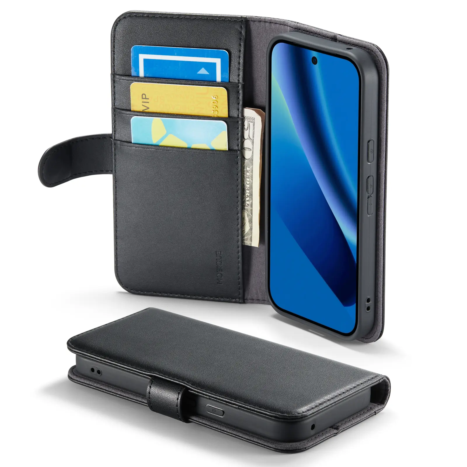 Ægte Læderetui Google Pixel 10a Sort