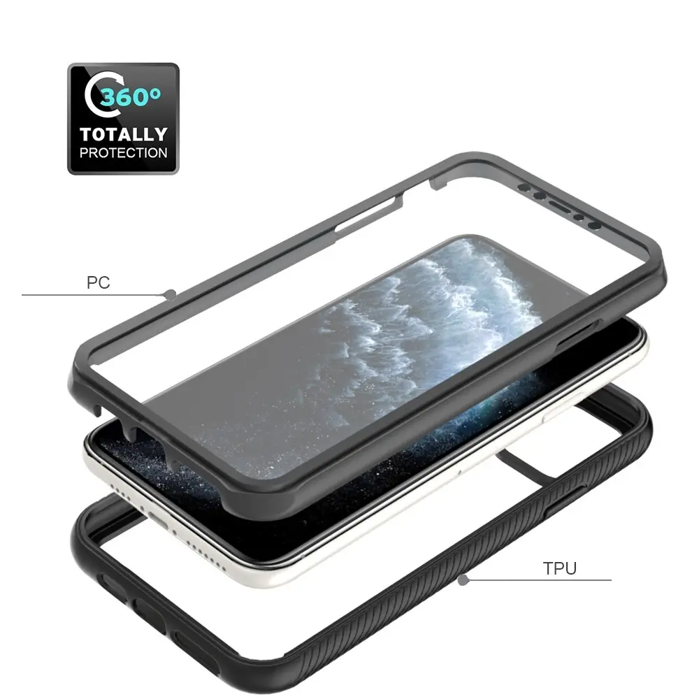 Full Protection Case iPhone 11 Pro Max Svart