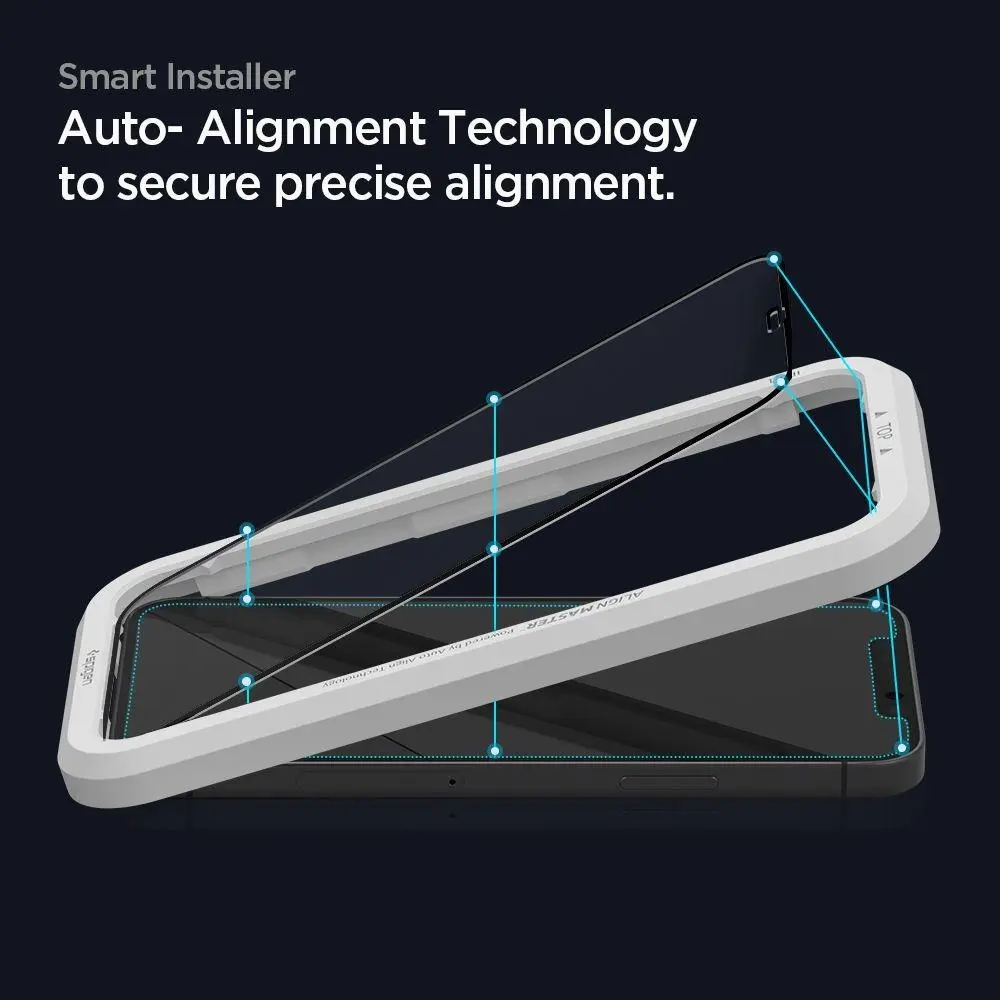 iPhone 16 AlignMaster GLAS.tR Black (2-pack)