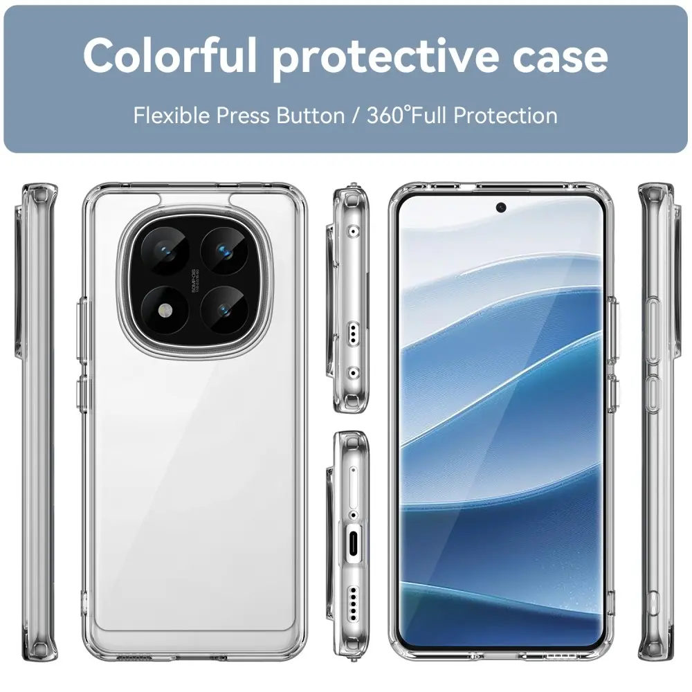 Hybridskal Xiaomi Redmi Note 14 Pro Plus Genomskinlig