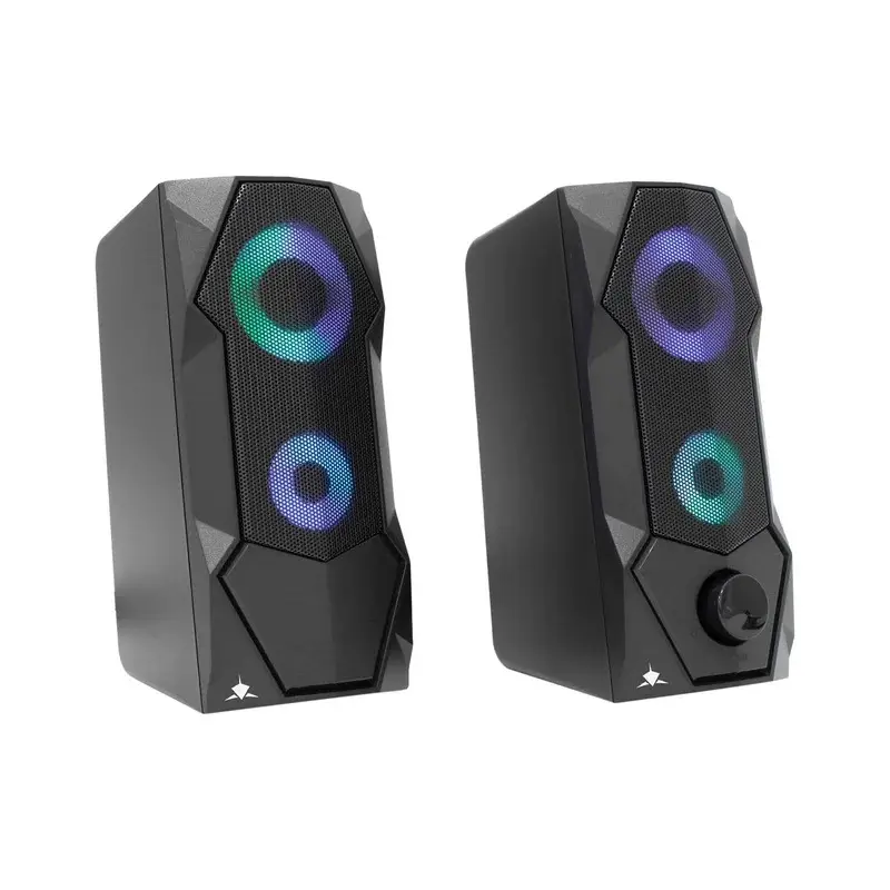 RGB Stereohögtalare Flow 2.0, Svart