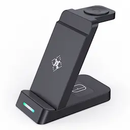 Trådløs 3-i-1 Apple oplader, Sort