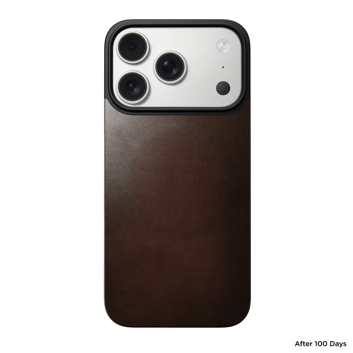 iPhone 18 Pro Magnetic Leather Back Rustic Brown