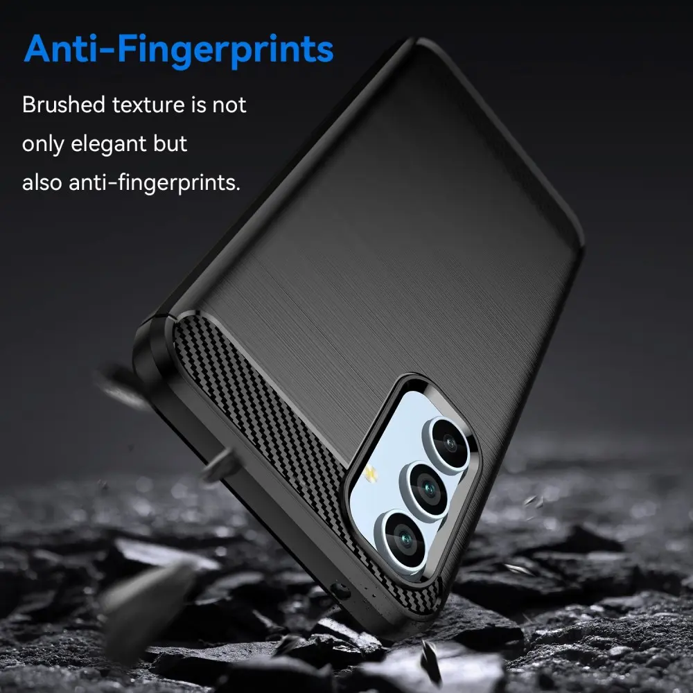 Samsung Galaxy A54 Skal TPU Brushed Svart