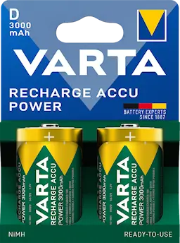 Ladattava D-paristo HR20 1.2V 3000mAh (2-pack)