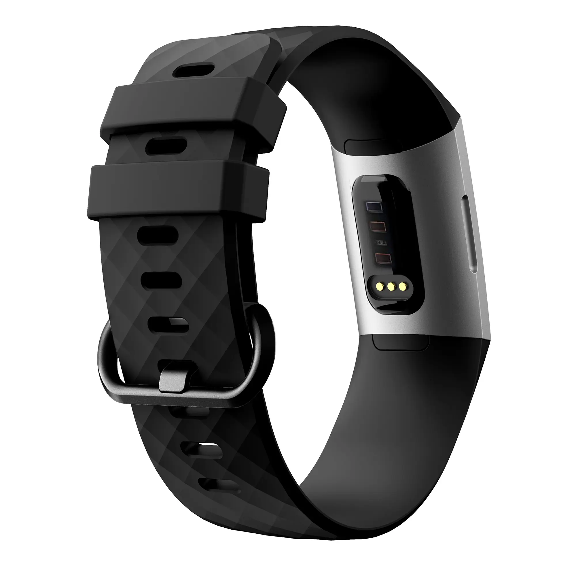 Silikonarmband Fitbit Charge 4/Charge 3 Svart