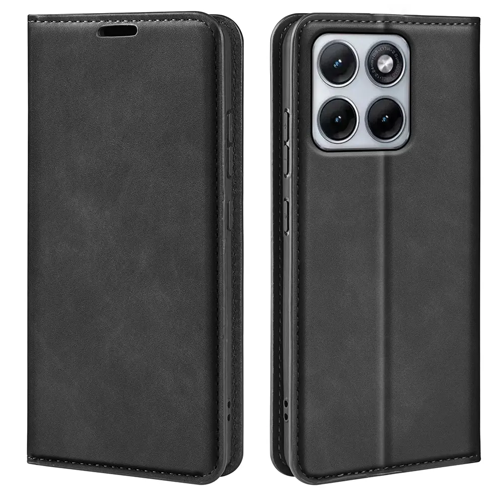 Motorola Edge 70 Fusion Slankt etui med kortholder, Sort