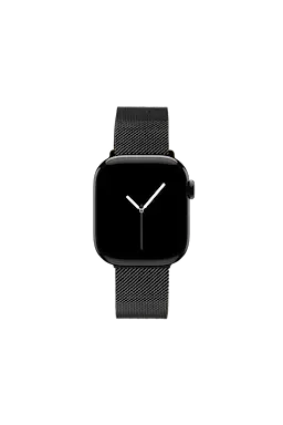Apple Watch Series 8 45mm Armband i milanese , Iconic Black
