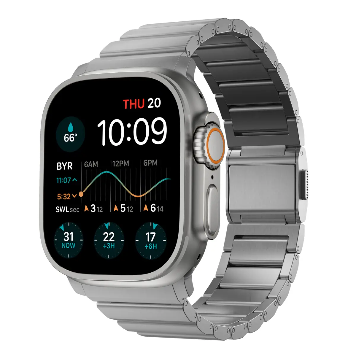 Titanium Band Apple Watch Ultra 49mm 3rd Gen Silver