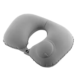 Oppustelig nakkepude grå