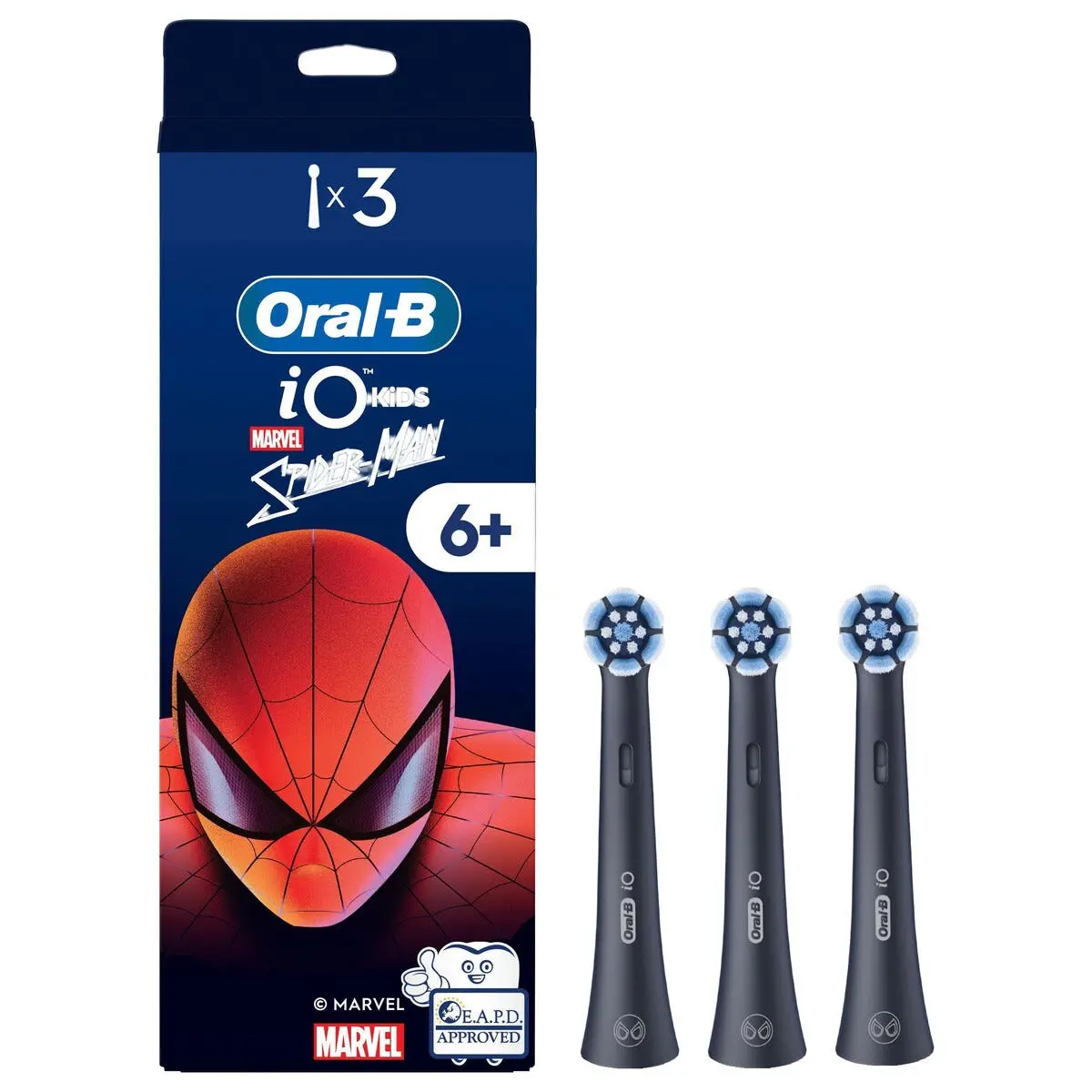 iO Kids 6+ børstehoder 3-pakning, Spiderman