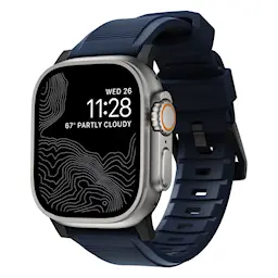 Apple Watch Ultra 49mm 3rd Gen Rugged Band Atlantic Blue (Black Hardware)