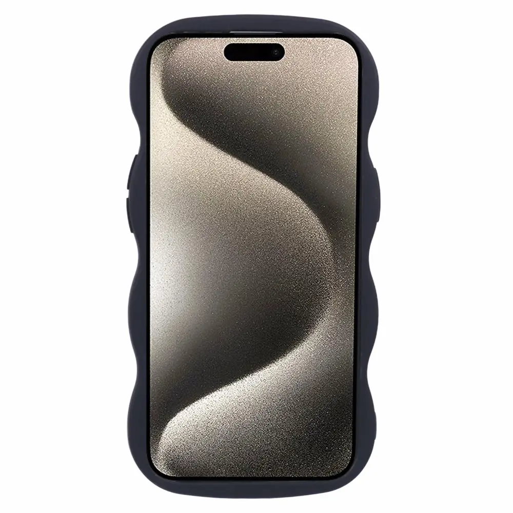 Wavy Edge TPU Skal iPhone 13 Svart