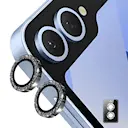 Glitter Linsebeskytter Aluminium Samsung Galaxy Z Flip 7 Sort