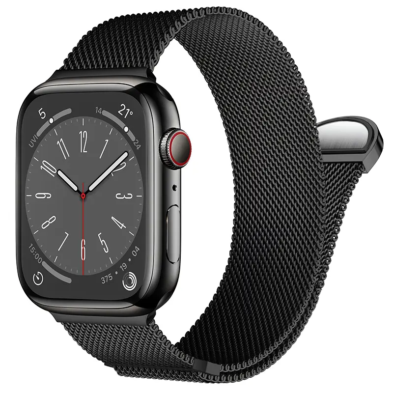 Armband Milanese Apple Watch Ultra 49mm 4th Gen Svart