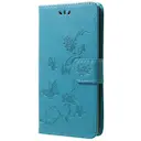 Lærveske Sommerfugler Samsung Galaxy S9 Blå