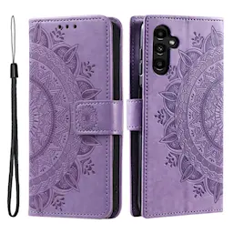 Lærveske Mandala Samsung Galaxy A37 Lilla