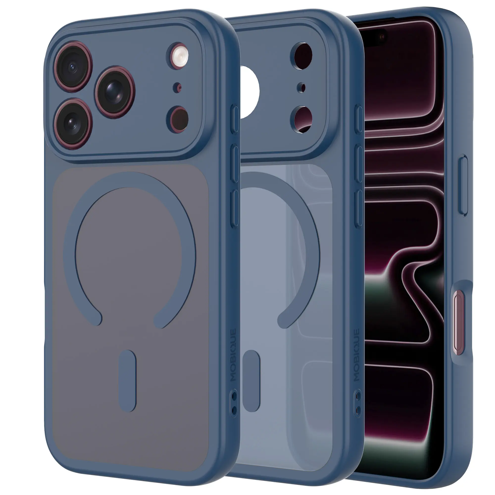 iPhone 18 Pro Max Hybrid-deksel Magnetisk,  Blue