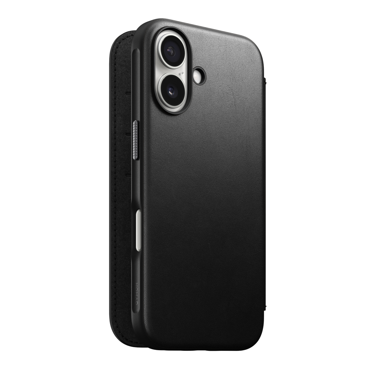 Nomad iPhone 17 Modern Leather Folio MagSafe Black - Suojakuori