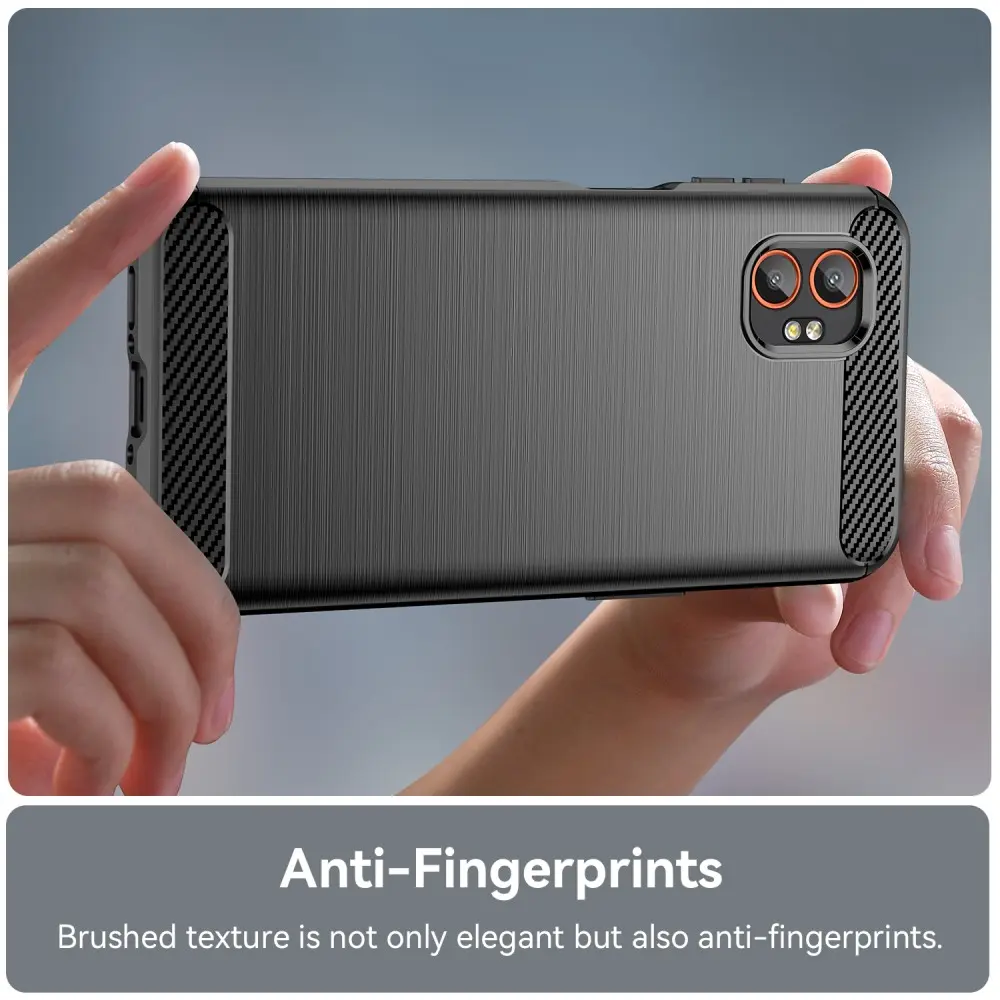 Samsung Galaxy Xcover 7 Pro Skal TPU Brushed Svart