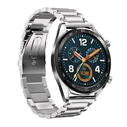 Huawei Watch GT 2 46mm/Watch GT 2e/Watch GT Tyylikäs metallinen linkkiranneke, Hopea
