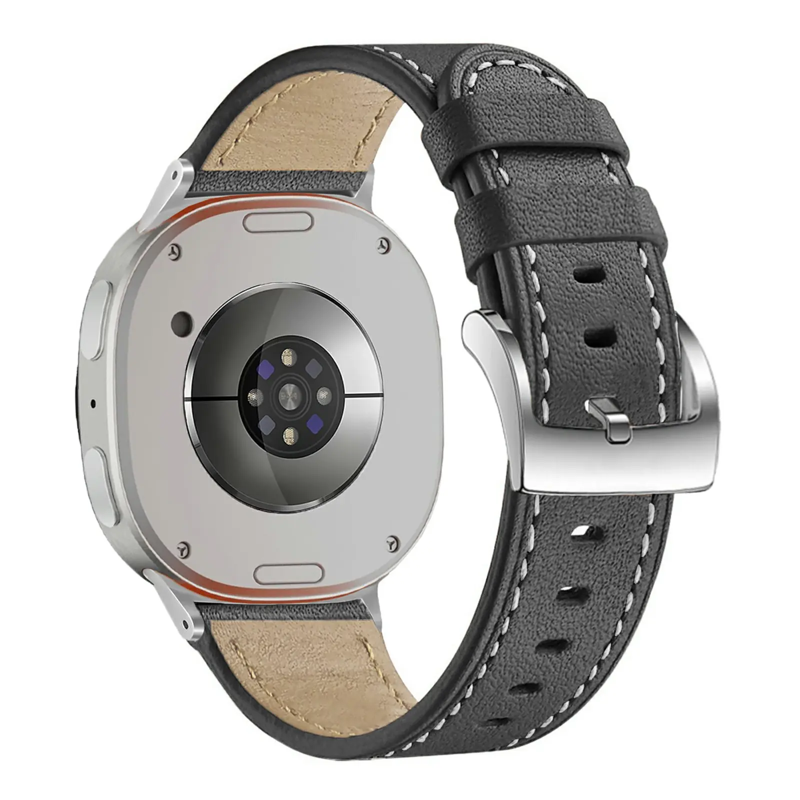 Læderrem Samsung Galaxy Watch 8 44mm Sort