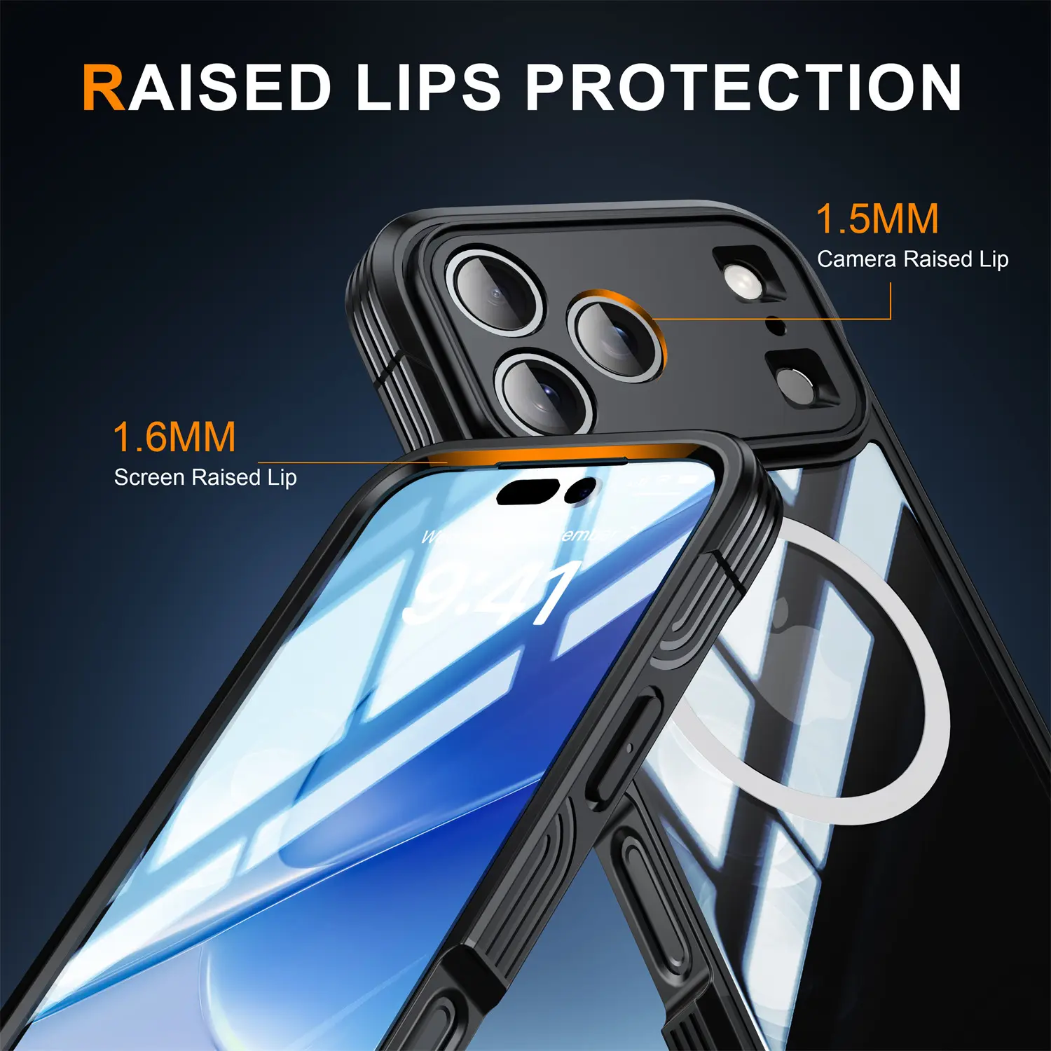Premium Full Protection Case iPhone 18 Pro Max Svart