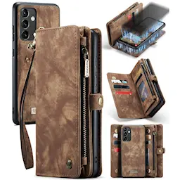 Multi-slot Suojakotelo Samsung Galaxy A54 Ruskea