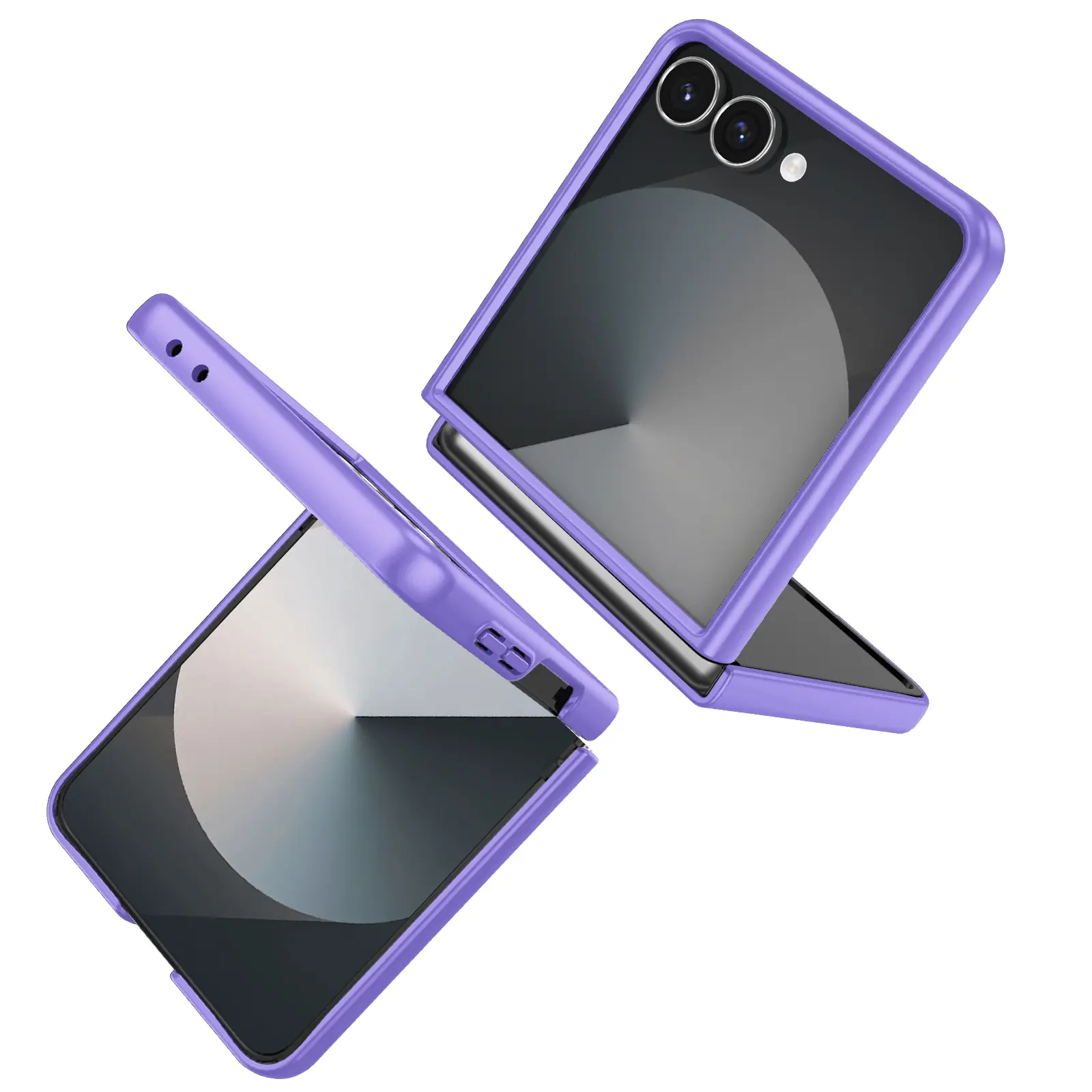 Samsung Galaxy Z Flip 8 skal med magnetisk ringhållare Lila