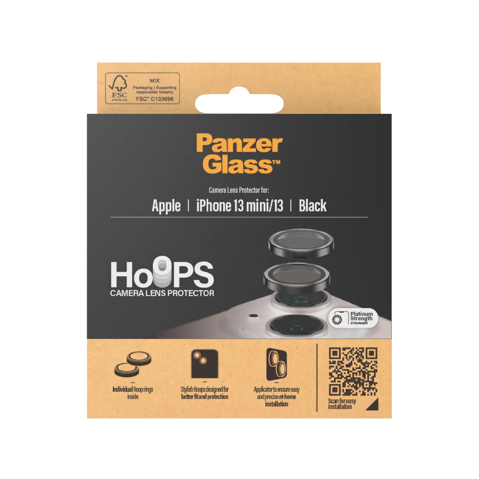 iPhone 13 Hoops Camera Lens Protector Svart
