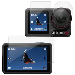 Full-fit Hærdet Glas Skærmbeskytter DJI Osmo Action 5 Pro Black