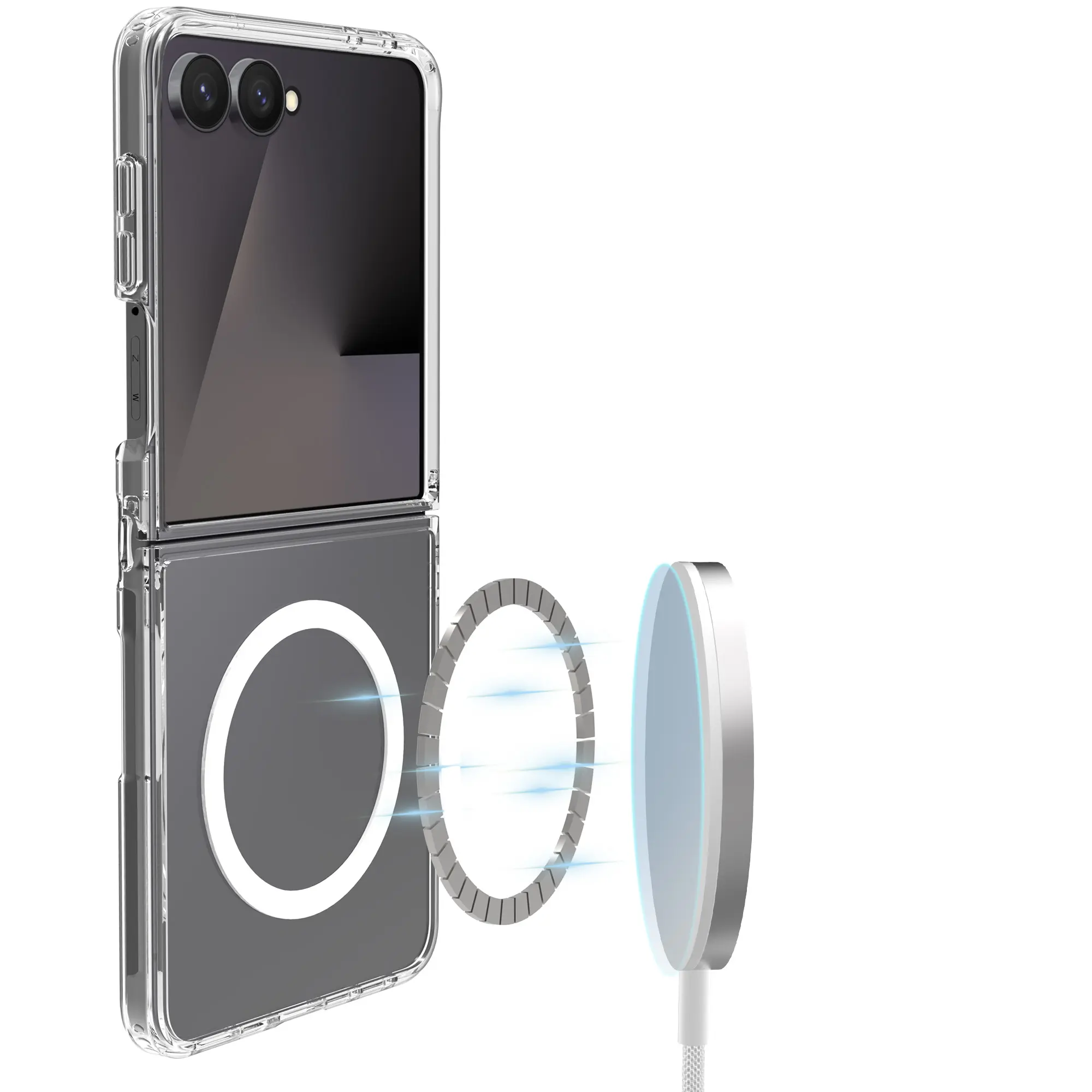 Hybridskal MagSafe Samsung Galaxy Z Flip 8 Genomskinlig