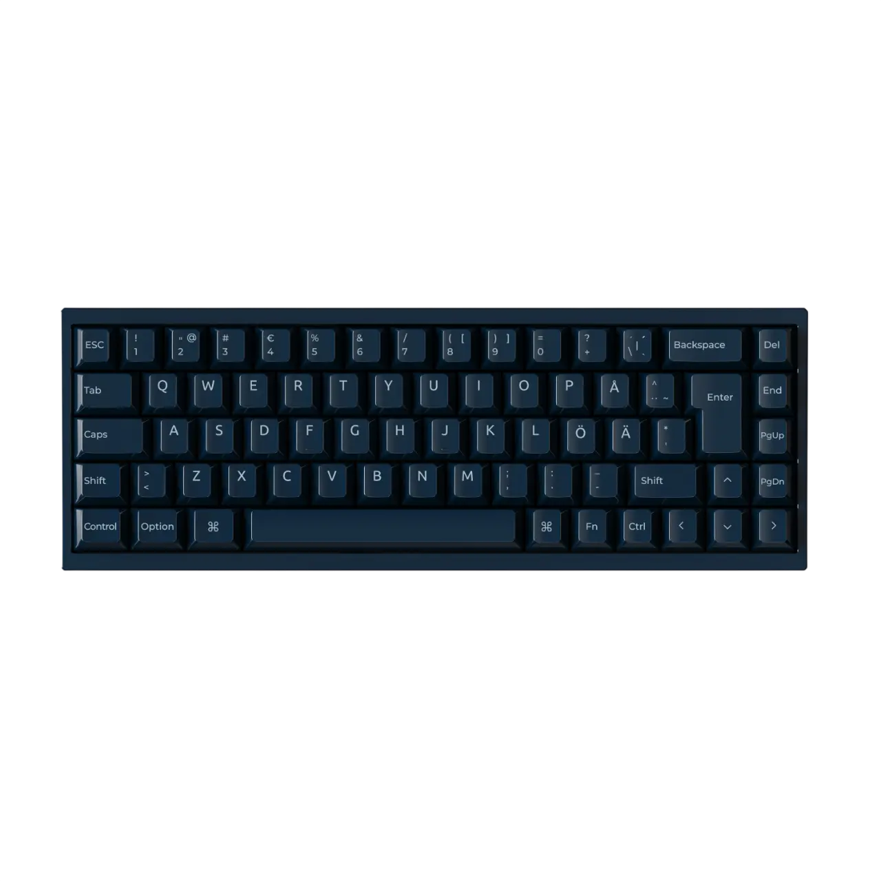 Q16 HE 8K 65% Keramisk gamingtastatur - Lime Magnetic Switch, Navy Blue