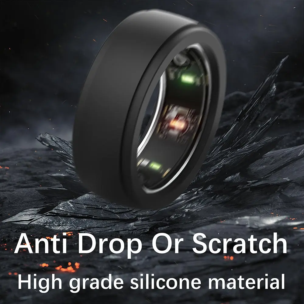 Silikonskal Samsung Galaxy Ring storlek 10-13 Genomskinlig