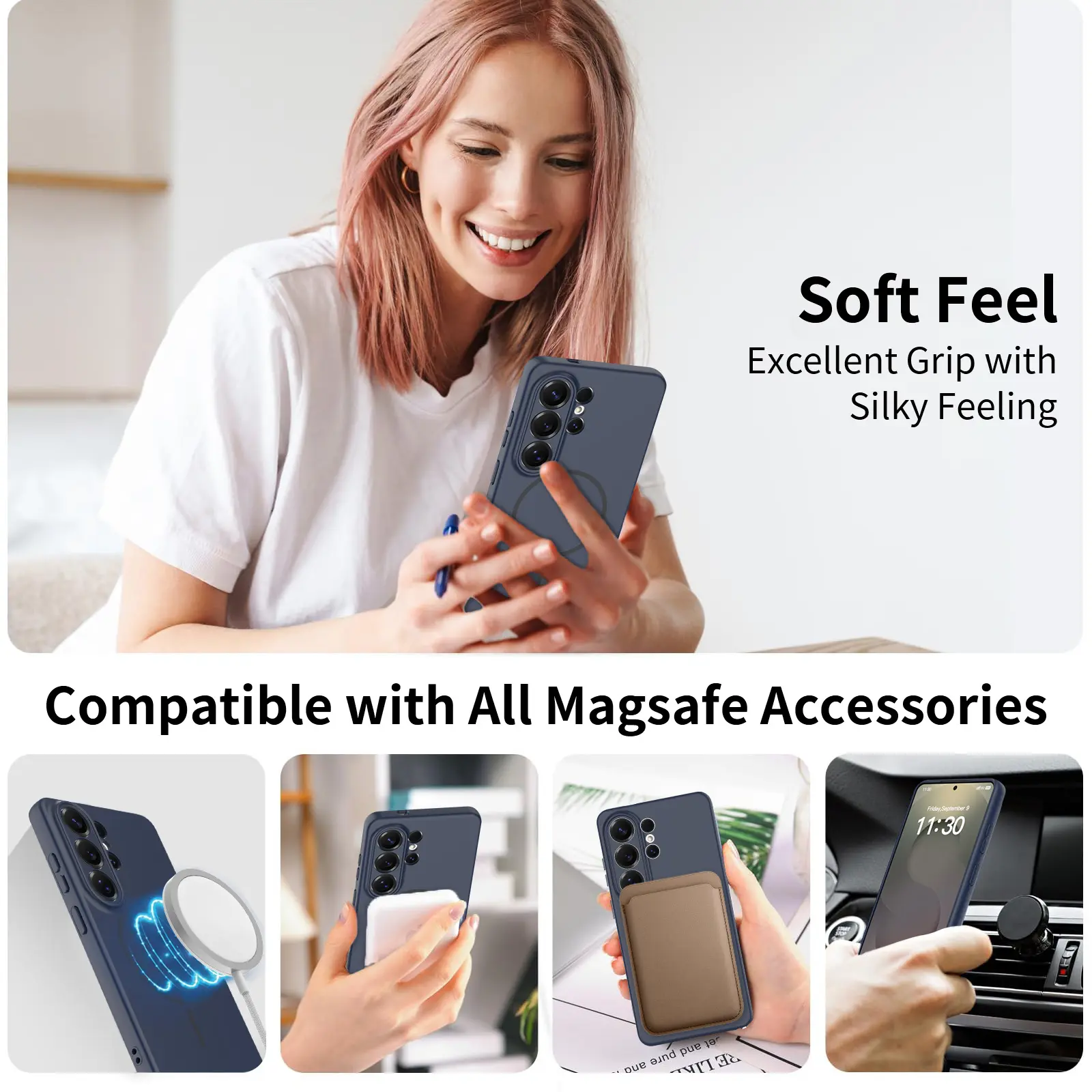 MagSafe-skal SoftArmor Samsung Galaxy S26 Ultra Blå