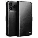 iPhone 18 Pro Max Leather Wallet Case Black