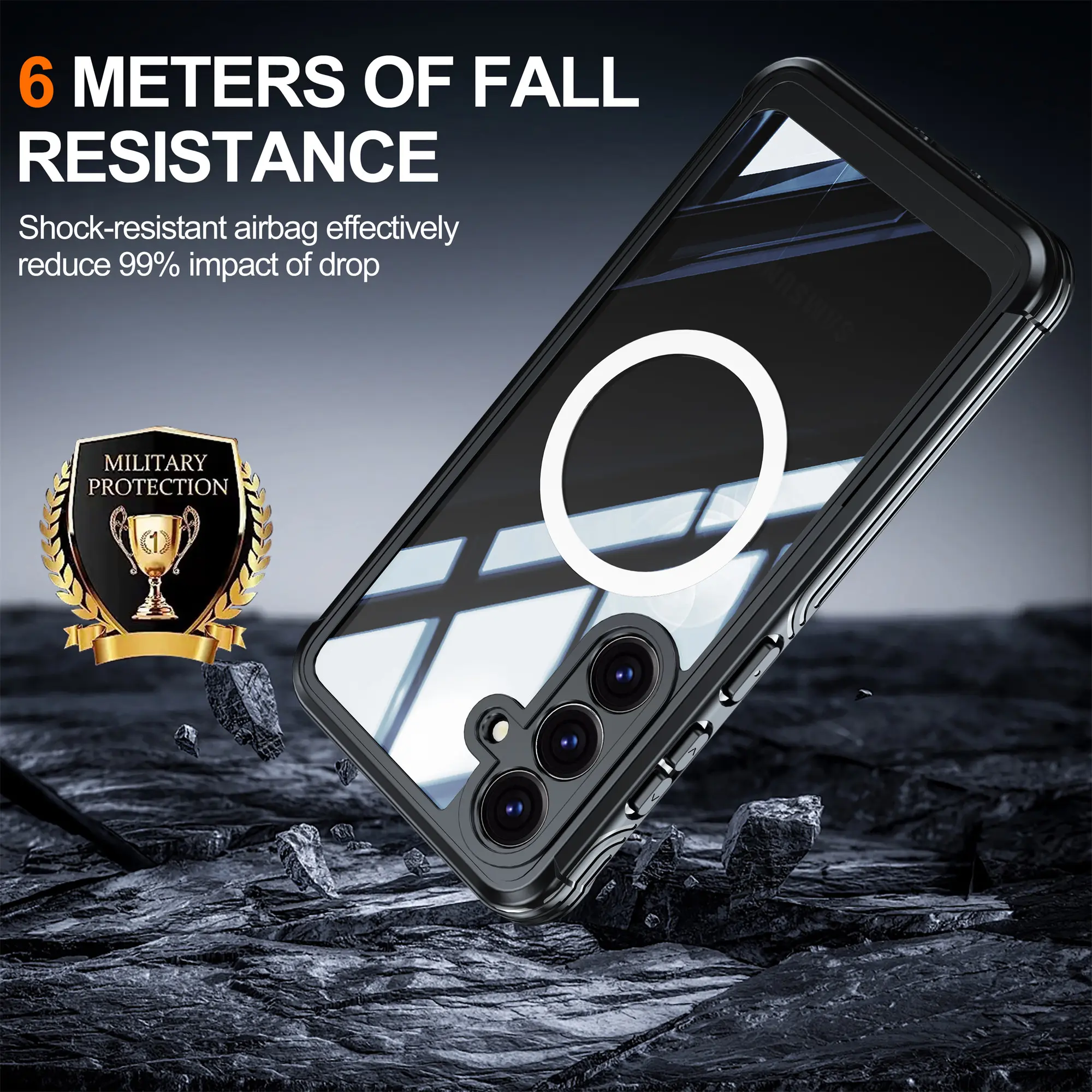 Premium Full Protection Case Samsung Galaxy S26 FE Svart