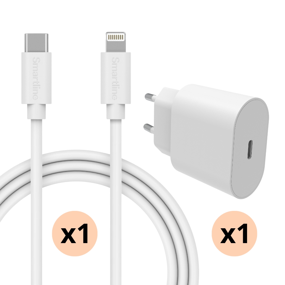 iPhone - Kit för optimal laddning med 2m Lightning-kabel