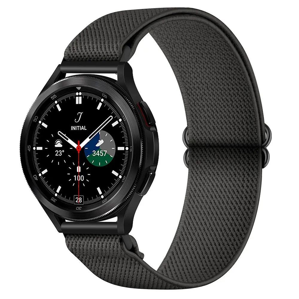 Elastisk Nylonurrem Samsung Galaxy Watch 5 Pro 45mm Mørkegrå
