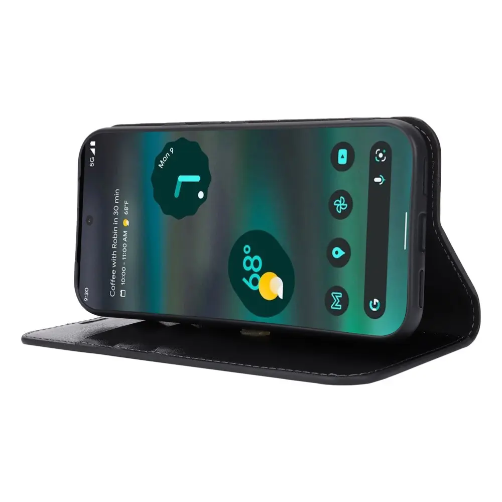 Mobilfodral Äkta Läder Google Pixel 8a Svart