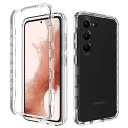 Samsung Galaxy S23 Mobilcover med beskyttelsesramme, Gennemsigtig
