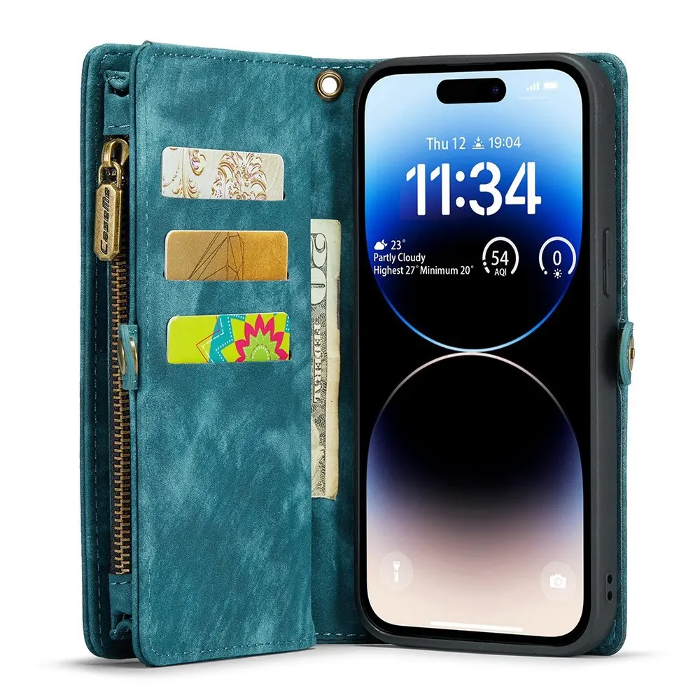 Multi-slot Plånboksfodral iPhone 12/iPhone 12 Pro Blå