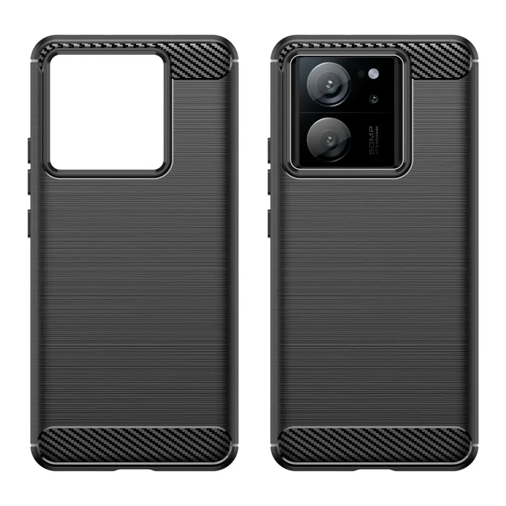 Xiaomi 13T Pro Skal TPU Brushed Svart