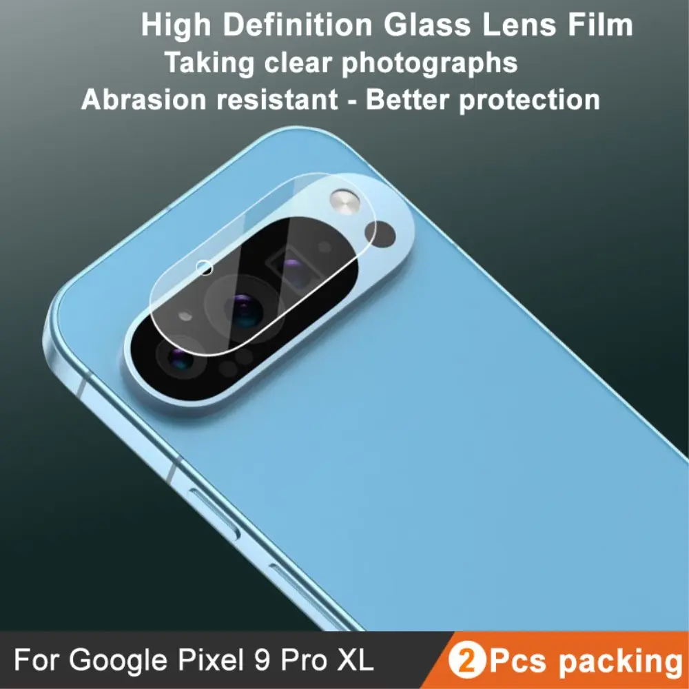2-pack Härdat Glas Linsskydd Google Pixel 9 Pro XL Genomskinlig