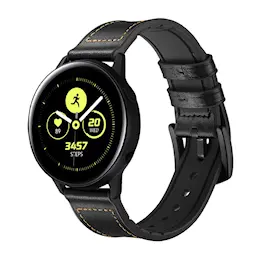 Premium Nahkaranneke Samsung Galaxy Watch 4 40mm Musta