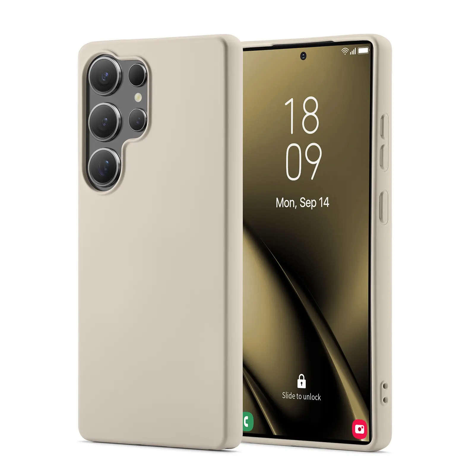 TPU Cover Samsung Galaxy S25 Ultra Beige