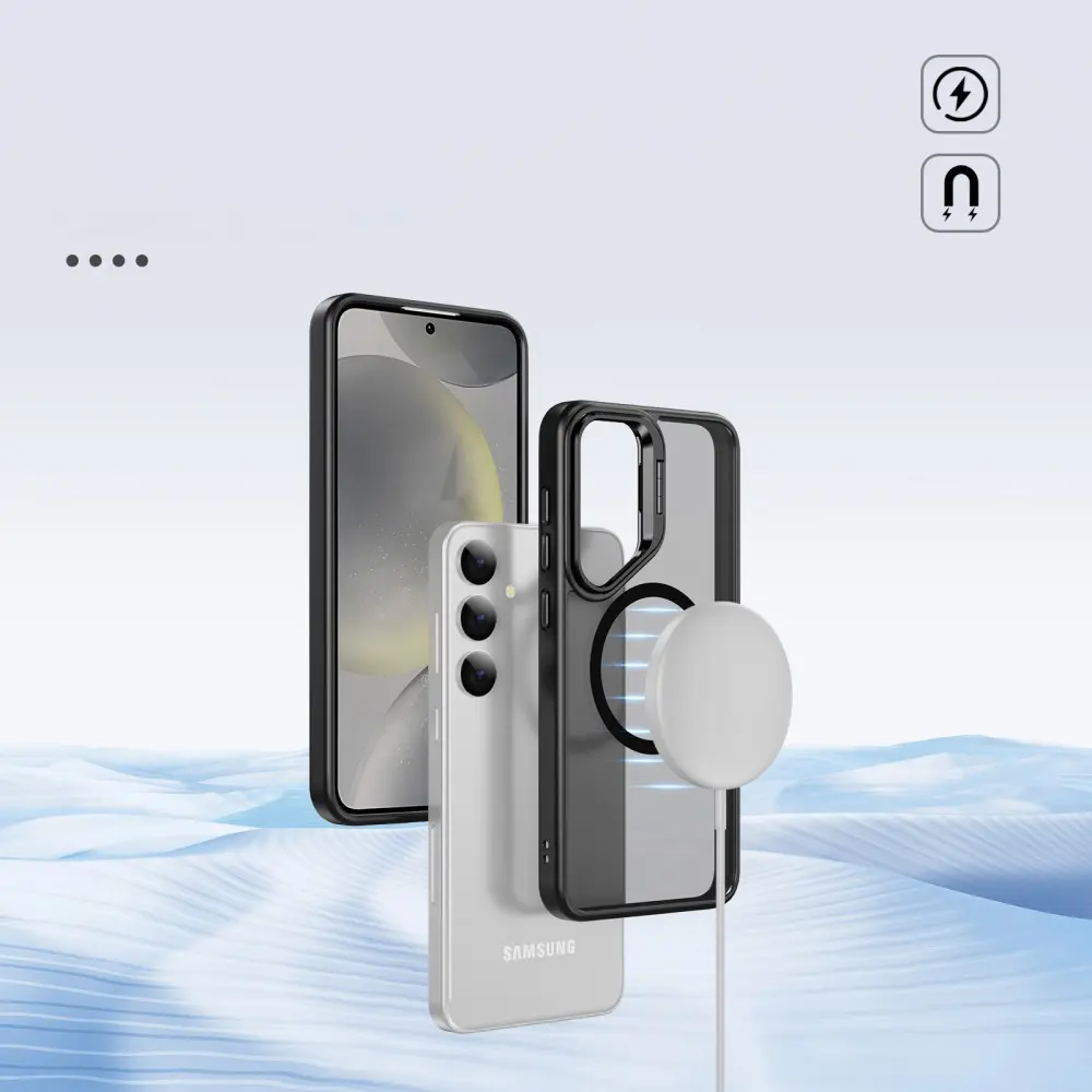 Hybridskal Kickstand MagSafe Samsung Galaxy S24 Ultra Svart